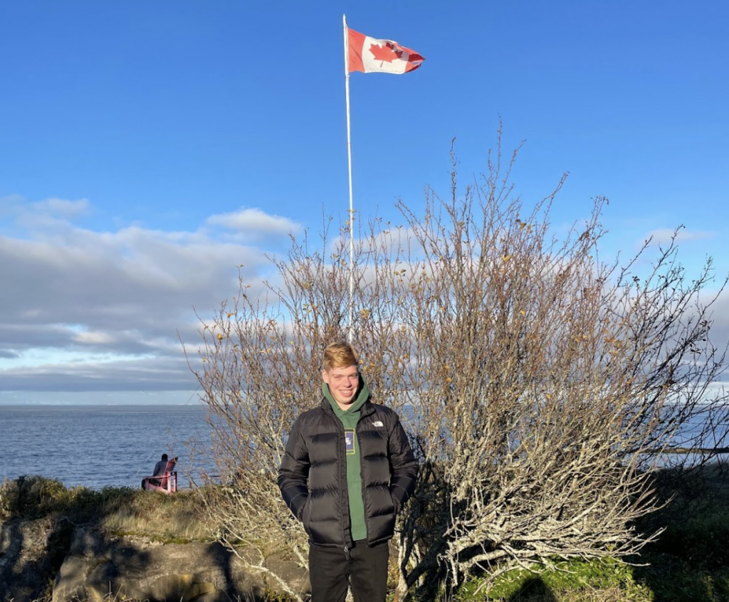 Max Isemann auf der Insel Mayne Island vor Vancouver Island
